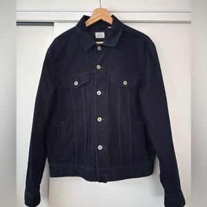 J. Crew Men's Navy Button-Up Corduroy Trucker Jacket